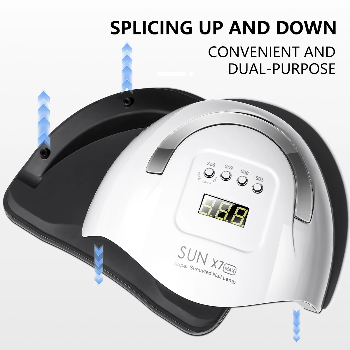 Lampe à ongles à double Source de lumière, 66 perles, sèche-ongles UV haute puissance pour tous les vernis à ongles Gel, lumière de photothérapie LED pour Salon de manucure