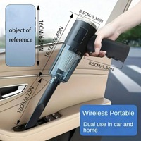 USB Rechargeable Car Vacuum Cleaner – 120W High Power Handheld Dustbuster for Auto & Home (Wet/Dry Cleaning)