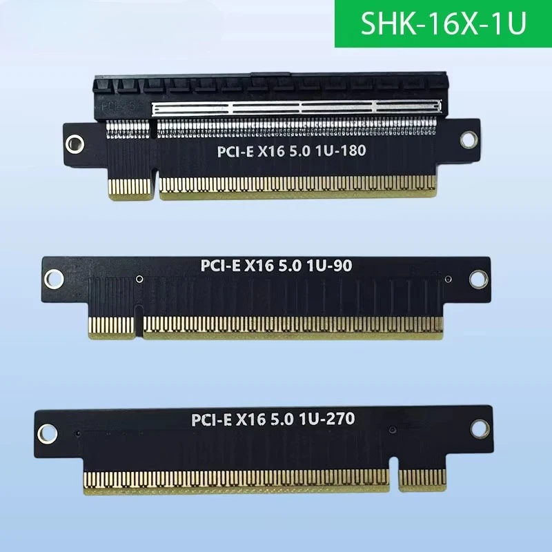 PCIE 5.0 X16 Gen5 Steering Test Protection GPU Graphics Card 1U 90° 180° 270° Expansion Extended Card PCIE Extender Slots 64GB/s