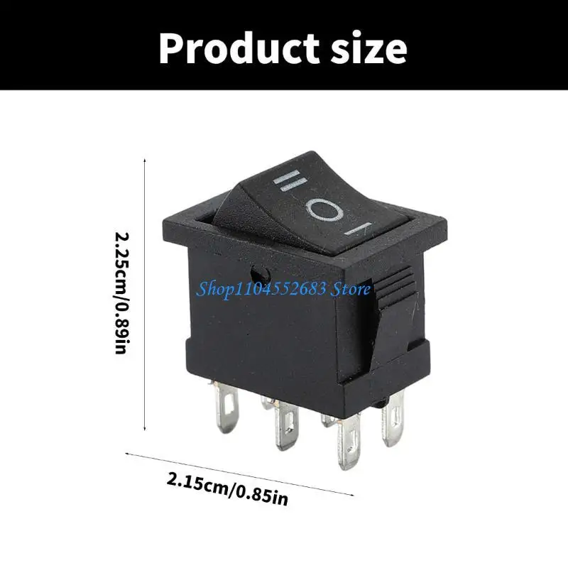 Y6GD 1/4/10Pcs 6 Pin 2 Positions Rocker Switches Power Button Switches Enduring