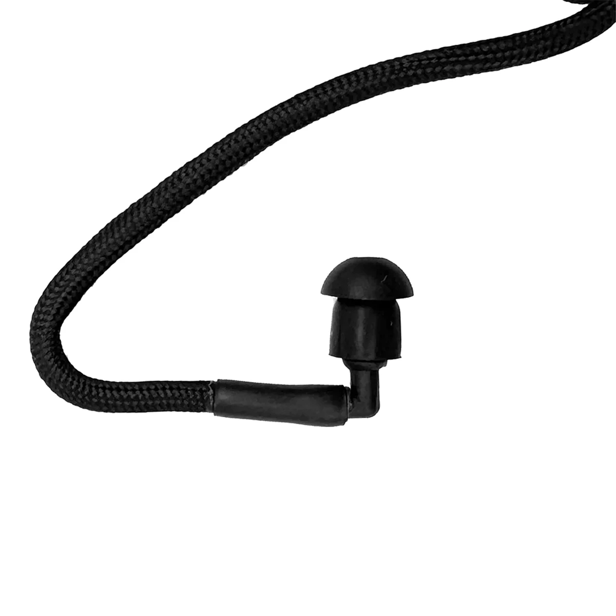 Acoustic Coil Audio Microphone Tube with Earplug Radio Acoustic Tube Earplug Replacement S