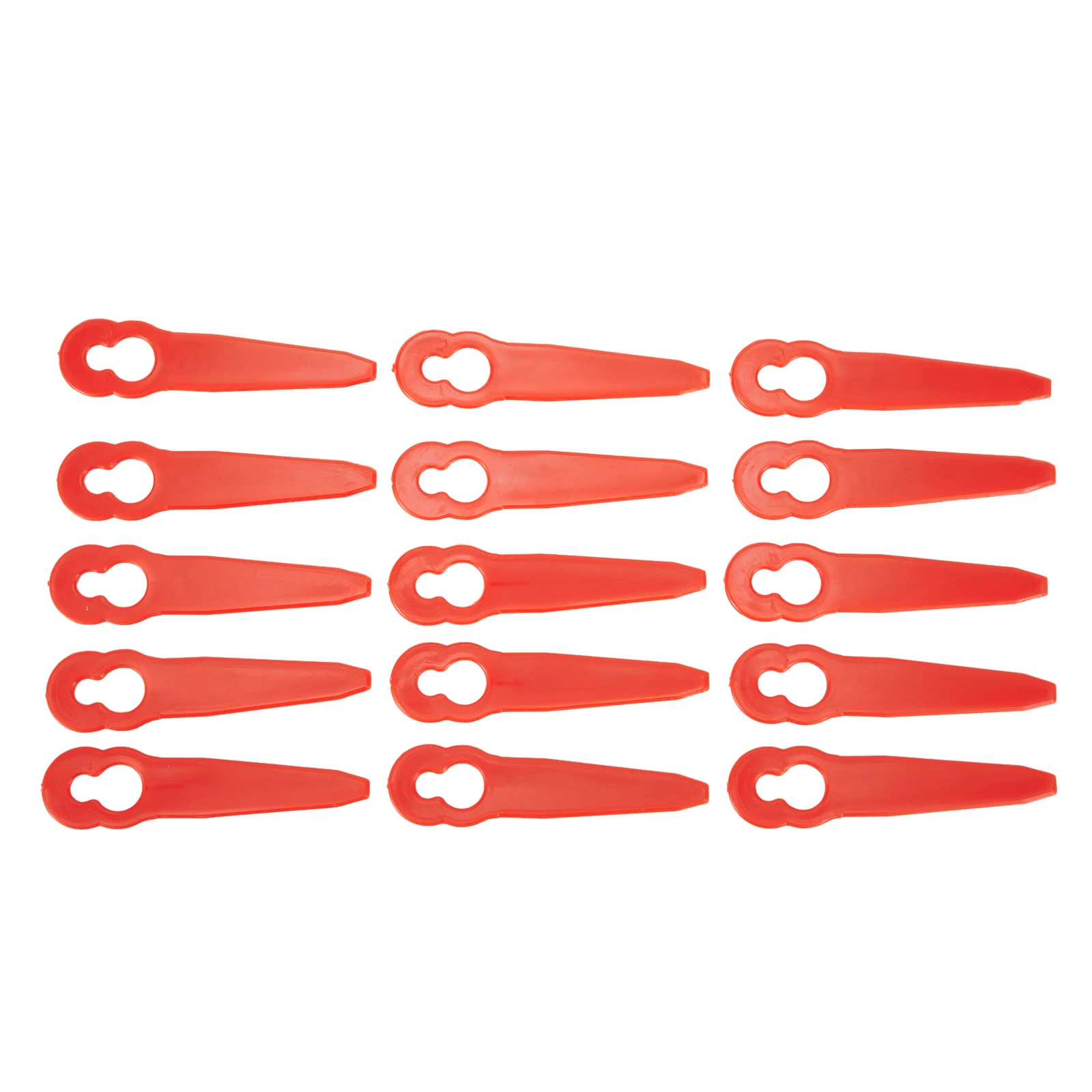 Brand New Practical Plastic Blades Grass Grass Trimmer Kits Plastic Red Trimmer 12mm*7mm 40pcs/Set 83MM Length