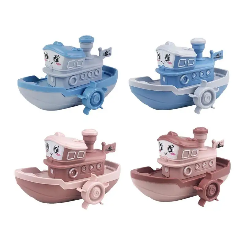 

Bath Toys For 0-12 Months Paddling Boat Chain Drive Waterwheel/wheel Type Dabbling Toy Baby Bathroom Bath Games For Kids