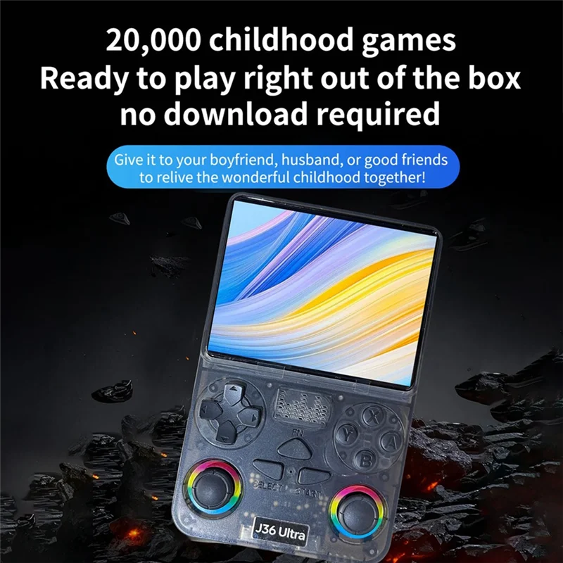 N93R J36 Ultra 3.5 Polegadas Vídeo Portátil Game Player Handheld Retro Game Console 64G 20000 Jogos Suporta 20+ Simuladores