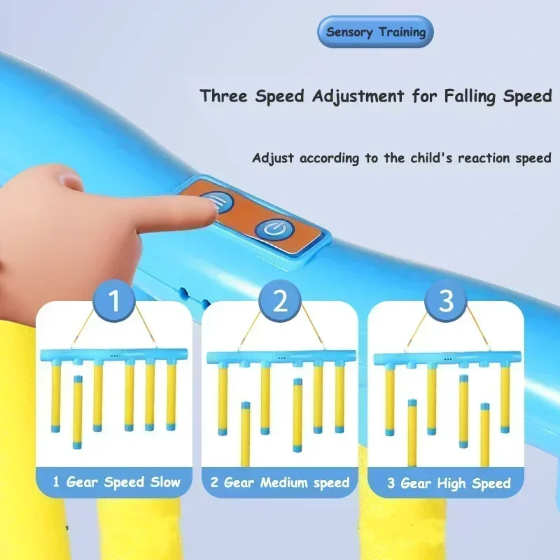 어린이 스틱 잡기 장난감 훈련 반응 능력 교육용 부모-자녀 상호 작용 장난감 스포츠에 도전, 떨어지는 스틱 게임