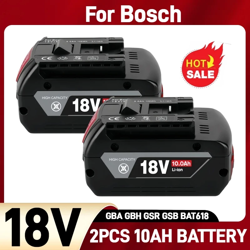 

12000mAh For Bosch PBA 18V Rechargeable Battery, For Bosch Power Tool AL1880CV AL1810CV AL18815CV AL1830CV Replacement Battery
