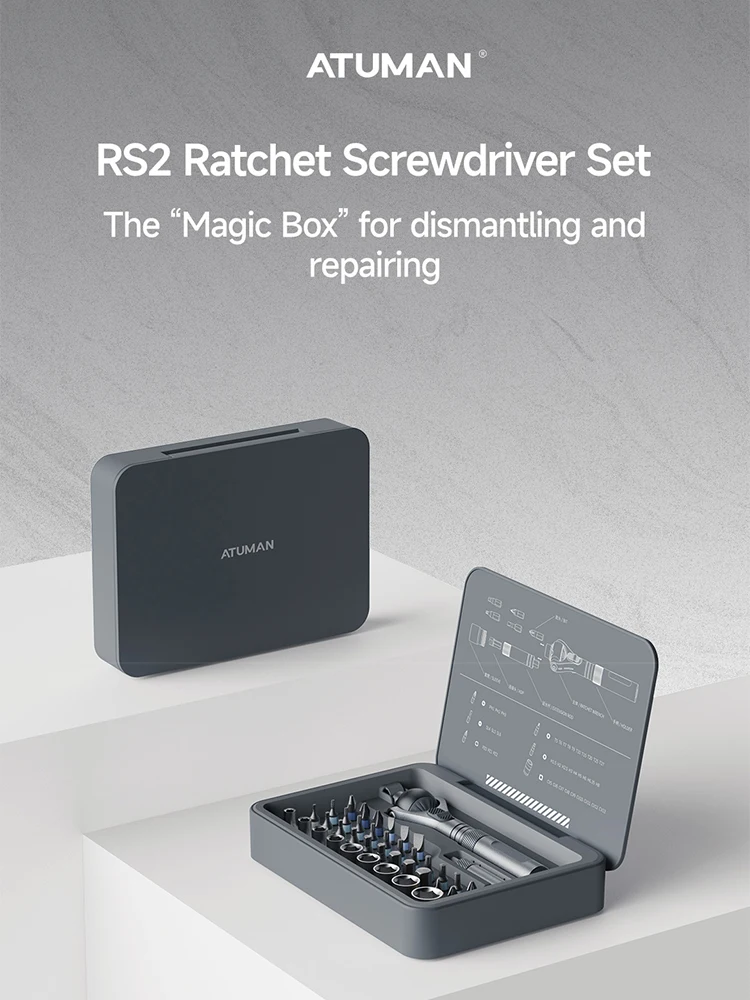 

Ratchet Screwdriver Set 40 in 1 Magnetic Wrench Semi-automatic Storage Multi-purpose Socket Tool Box for Repair Tools