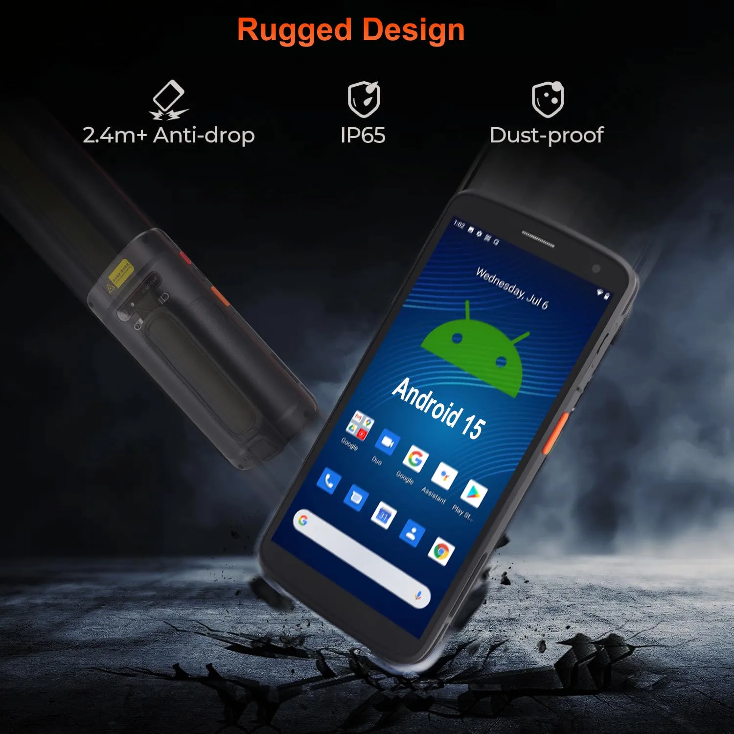 Handheld PDA Android 15 GMS 4G RAM 64G ROM 2D Zebra SE4710 Barcode Scanner NFC Data Acquisition Warehouse Data Termi