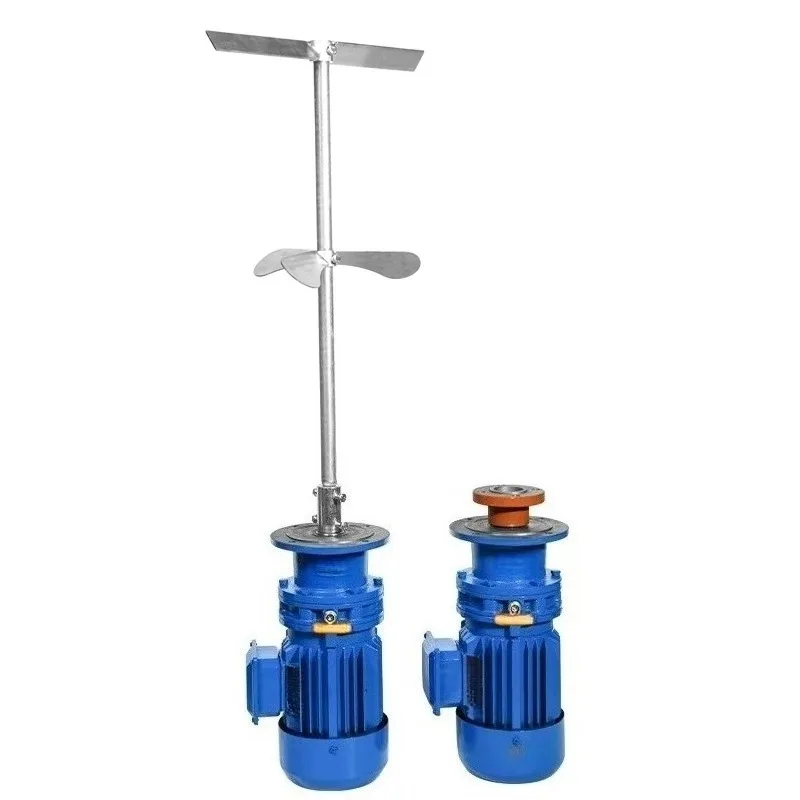 Dosing barrel mixer sewage pool liquid dissolving medicine vertical gear reducer industrial motor with deceleration mixer pump