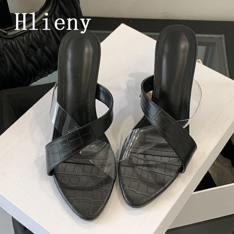 

Hlieny/летние женские тапочки с открытым носком, модные элегантные женские модельные туфли на высоком каблуке Tnin с узкими ремешками, Zapatos De Mujer