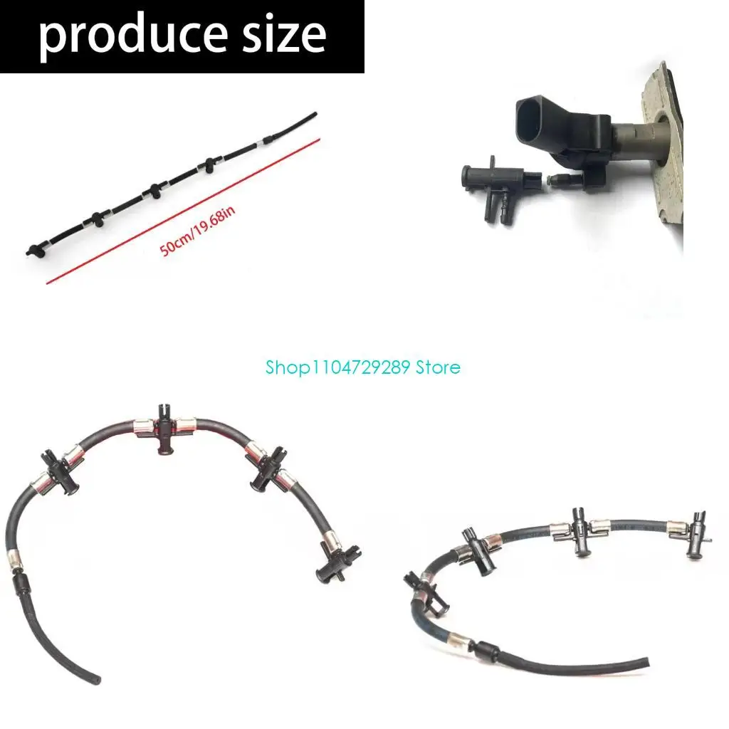 Manguera de fuga de inyector de combustible de repuesto, ajuste directo, manguera de retorno de ingeniería precisa para modelos SUV 314712F001 314712F000 DRM8002