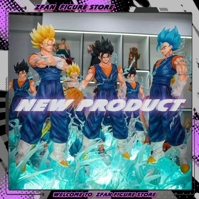 

Jt Statue 38cm Dragon Ball Z Vegetto Figurine Action Figure 3 Heads Replace Super Saiyan Anime Figures Collection Model Toy Gift
