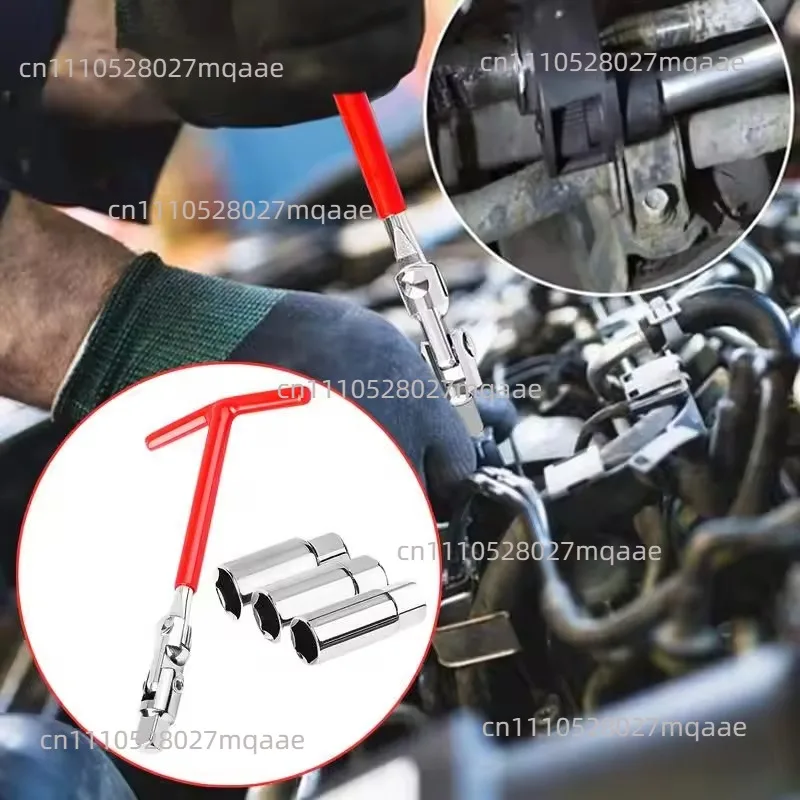 Apply To Automobile Spark Plug Sleeve Wrench 16mm18mm21mm Adjustable Universal Disassembly Tool