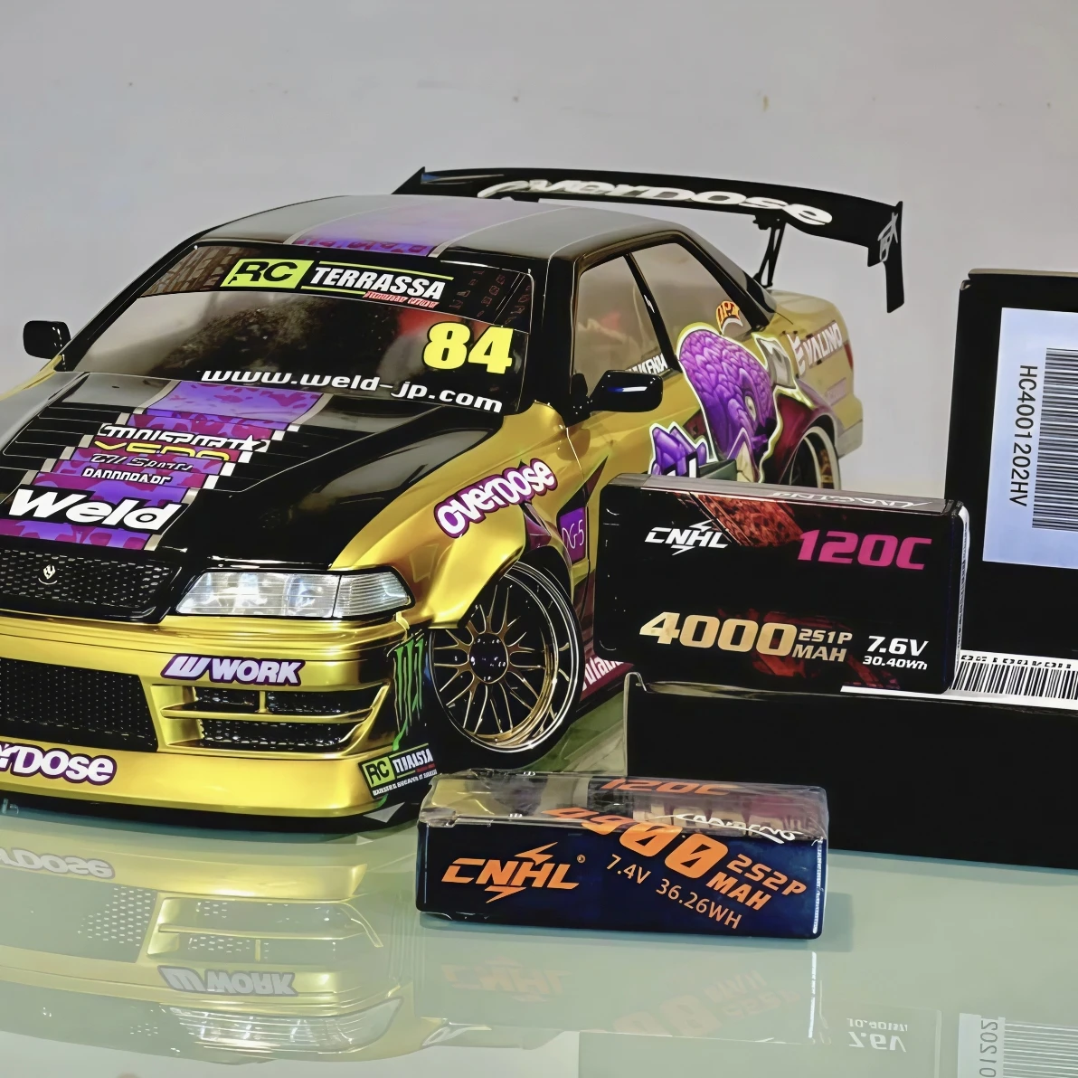 2pcs CNHL 2S 7.4V 5600mAh 6600mAh 8000mAh Lipo Battery 120C Hard Case With T EC5 Plug For RC Car Tank Boat Vehicle Truck Buggy