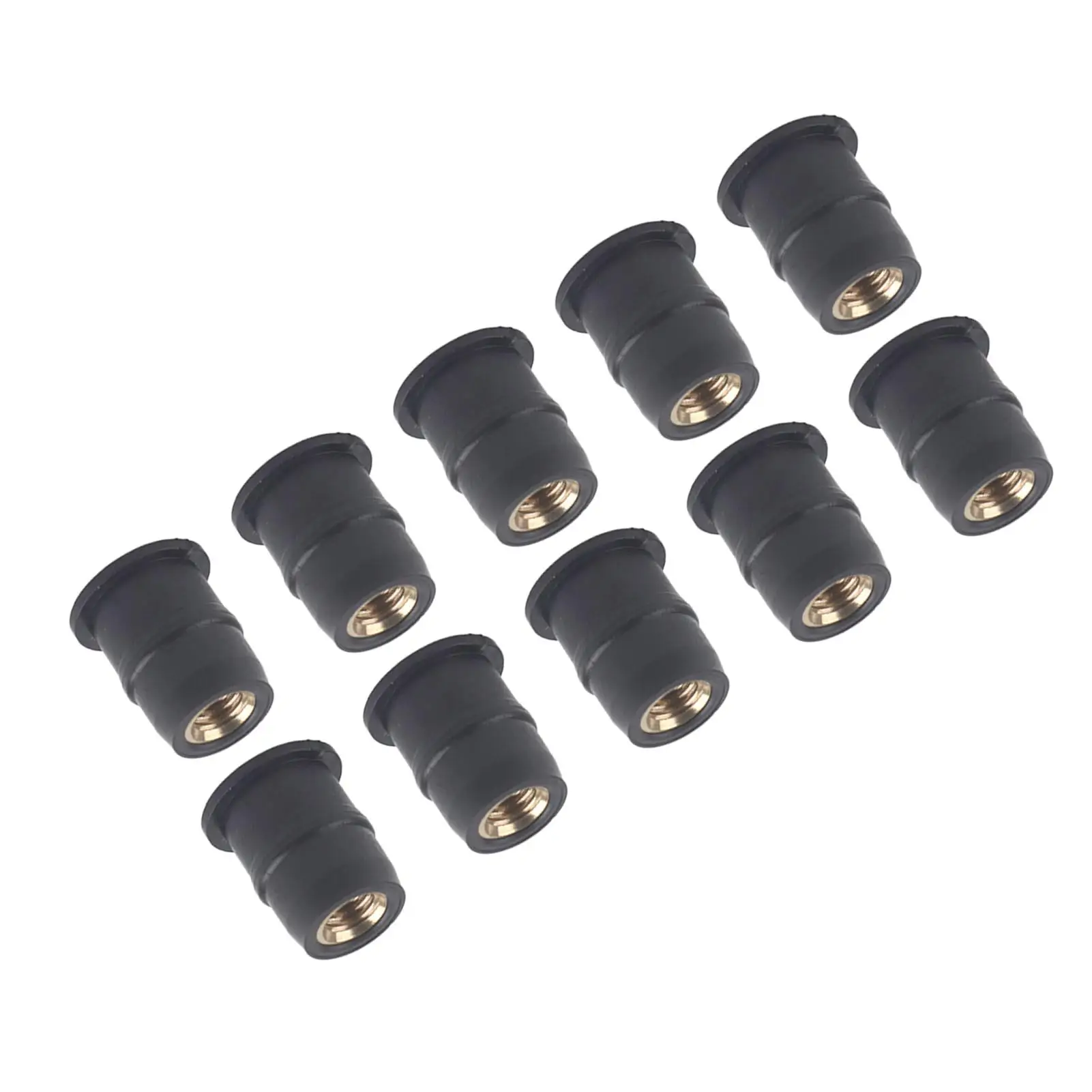 10 قطعة لـ M5 المطاط جيدا المكسرات 5 مللي متر/0.2in متري مسامير الزجاج الأمامي Wellnut