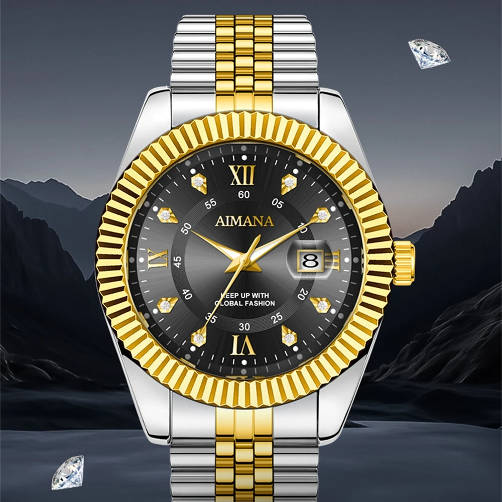 

Men's Fashion Luminous Watches Men Luxury Business Sport Quartz Stainless Steel Watch For Man Wristwatch Clock relogio masculino