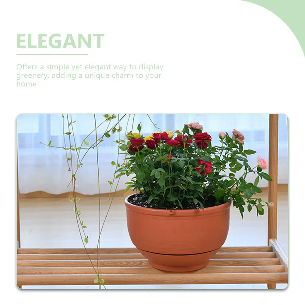 

2pcs Hanging Flower Pots Chlorophytum Plant Pot Outdoor Garden Planter Plastic Flower Container Balcony Hanging Basket For Green