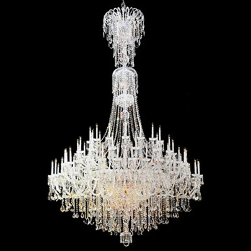 

European living room hall main lamp French dining room chandelier modern minimalist crystal chandelier