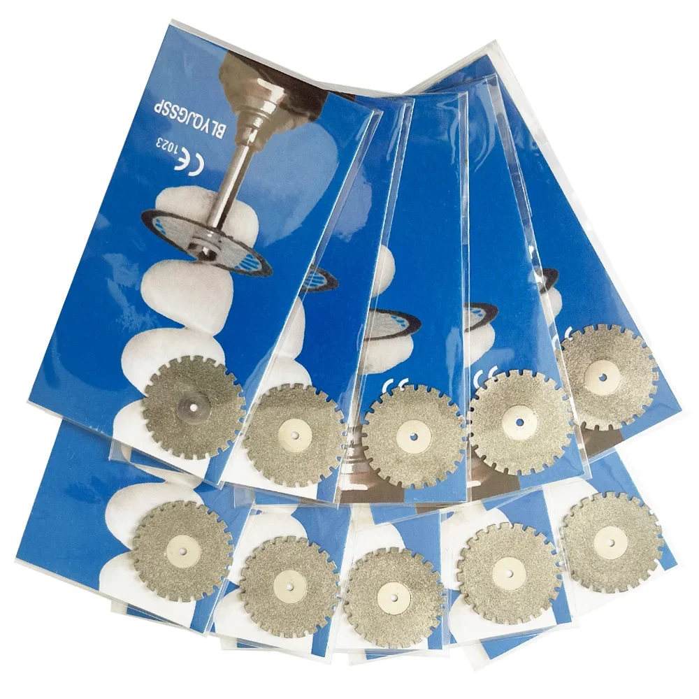 AG 1/5 sztuk Dental diamentowe dyski dwustronne ziarno tarcza tnąca grubość narzędzia laboratorium dentystyczne 190/220/450/500