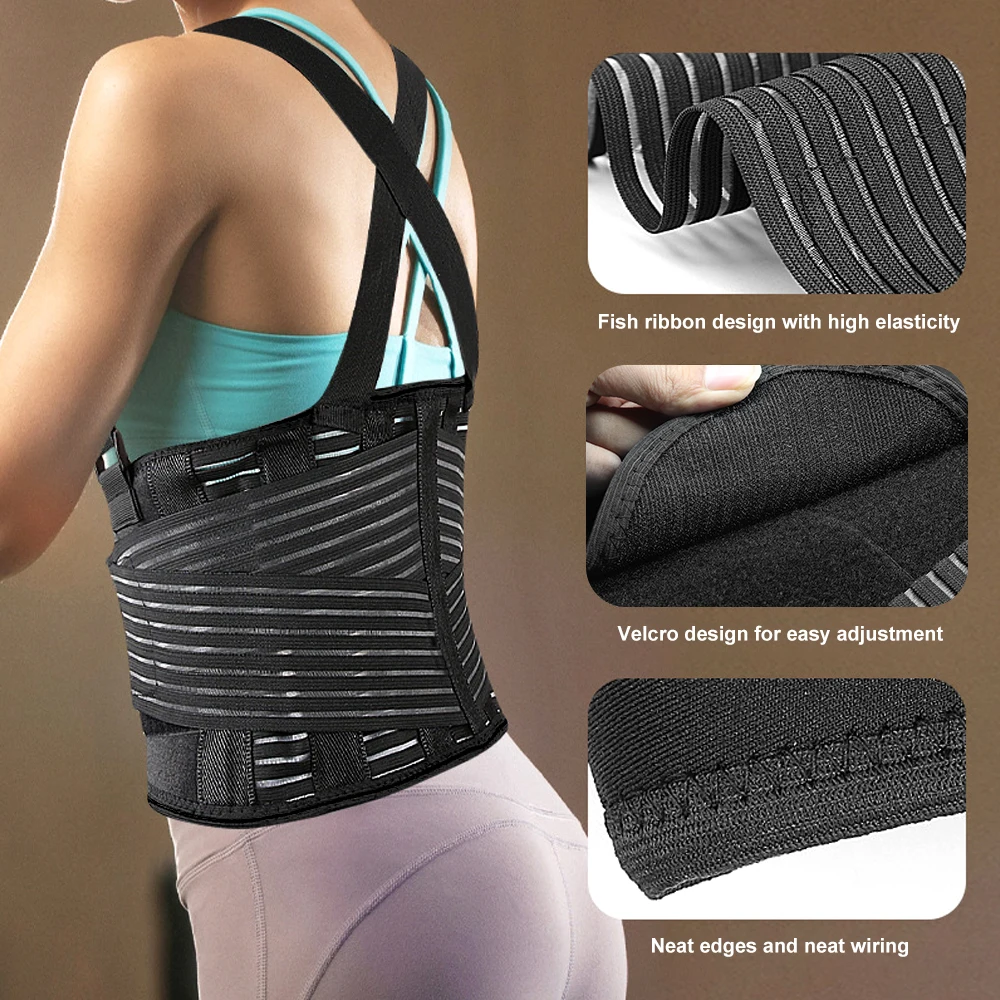 Work Back Brace Adjustable Lower Back Support Belt for Back Pain, Moving Construction Warehouse Heavy Lifting Safety &Protection