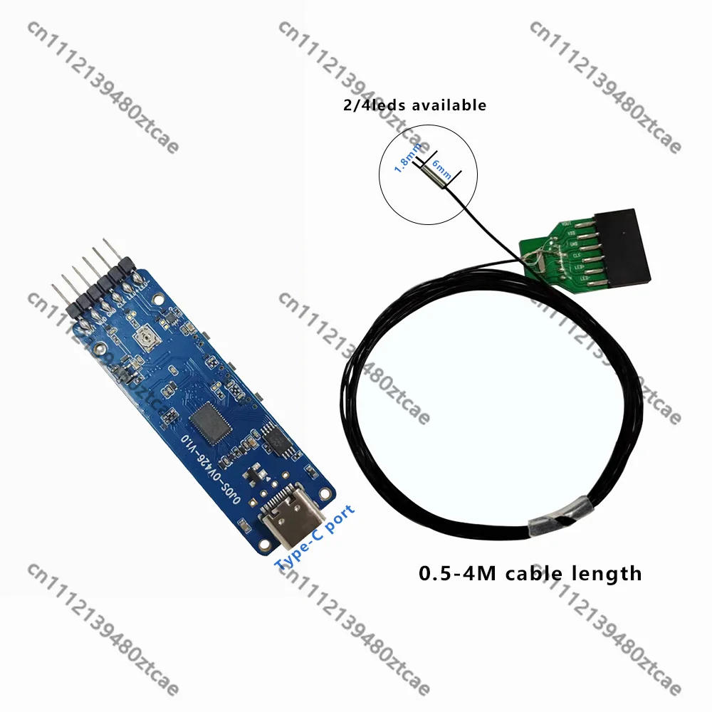 1.05mm OV6946 Waterproof Endoscope Module 400×400 120°FOV LED Mini USB Medical Camera