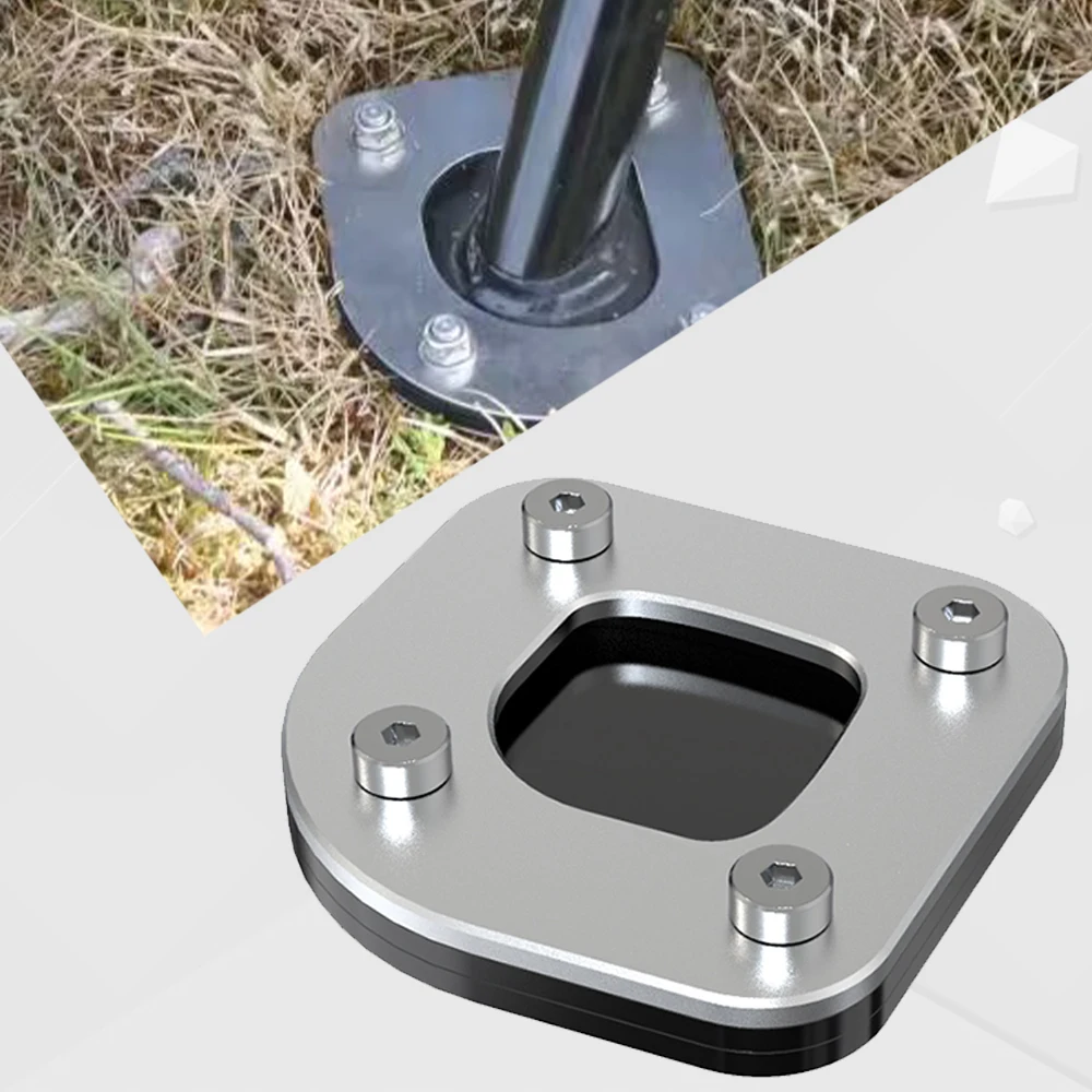 

For BMW F800GS F800 GS F800GSA F700GS CNC Kickstand Foot Side Stand Extension Pad Support Plate Stand F700 F650 GS F650GS 13-18