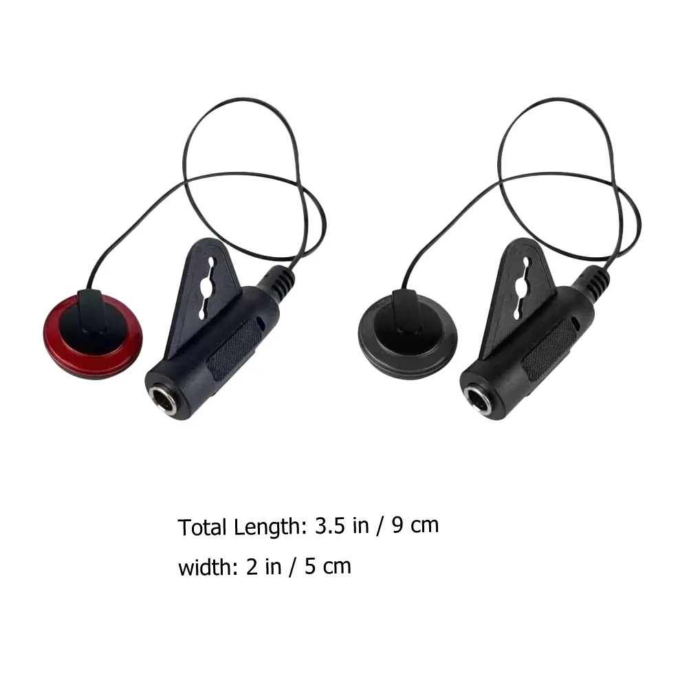 

2Pcs Guitar Pickup Acoustic Instrument Sound Hole Pickup Durable Punch-Free Design Self-Adhesive Easy Installation