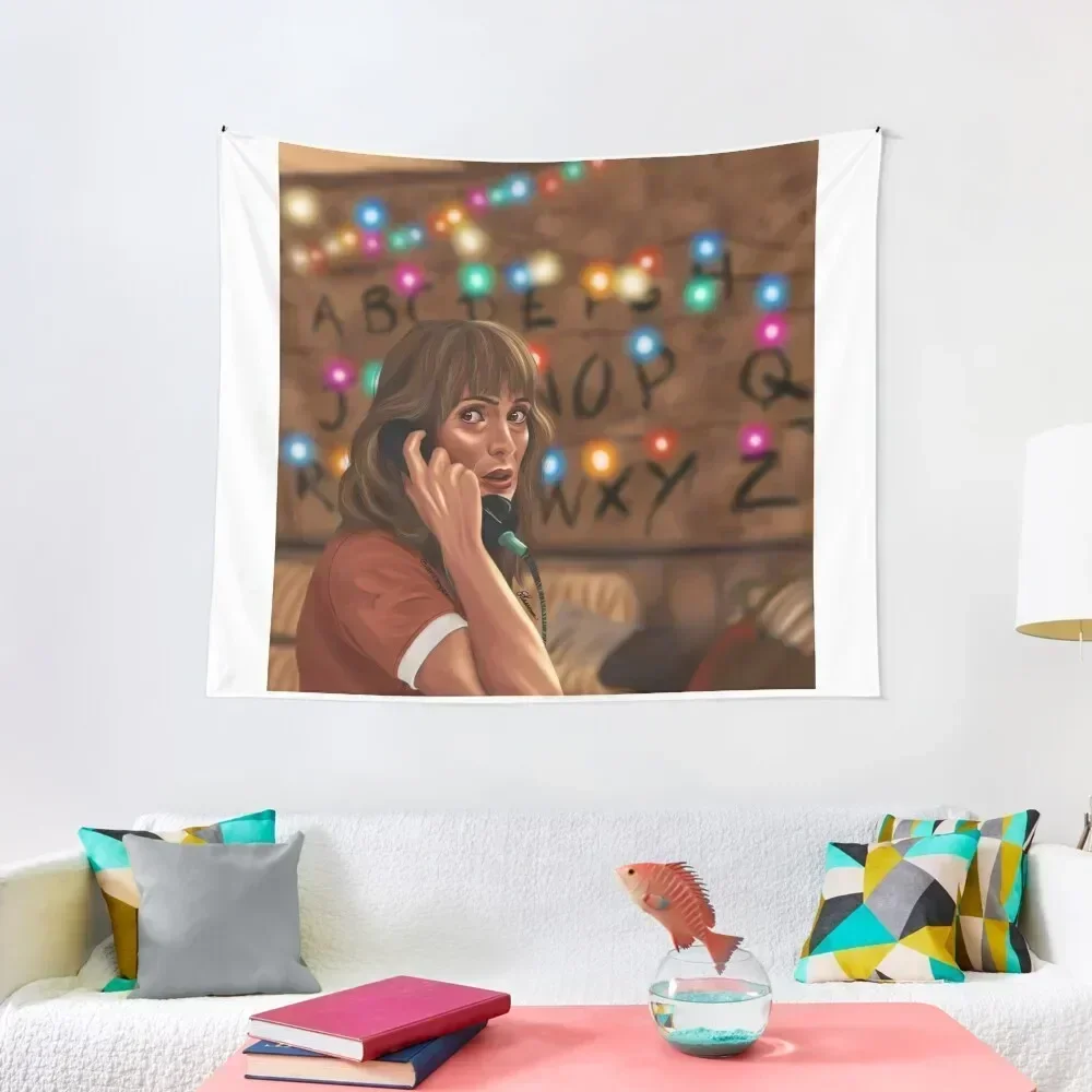 Joyce Byers fanart Tapestry Living Room Decoration Wall Deco Wall Art Tapestry