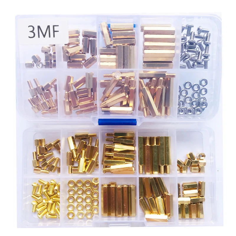 M3 Male Female Brass Hex Column Standoff Support Spacer Pillar 304 Stainless Steel Cross Round Head Screw and Nut For PCB Board