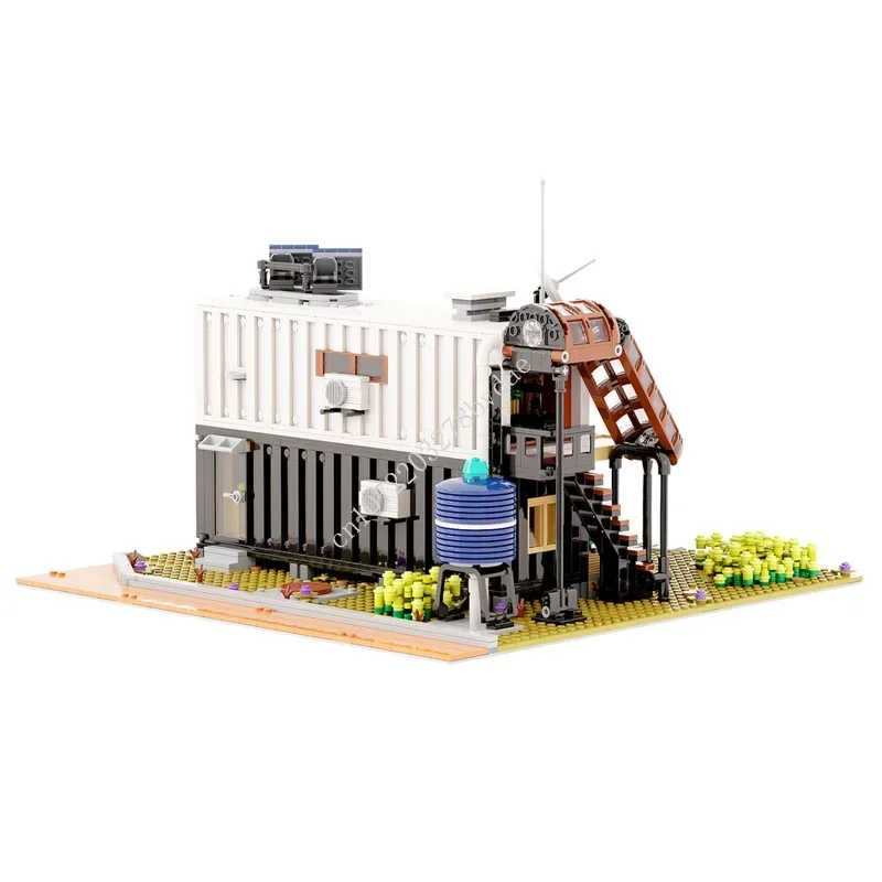 2480PCSคอนเทนเนอร์House Modular MOC Creative Street View Building BlockสถาปัตยกรรมDIYการศึกษาประกอบของเล่นของขวัญ