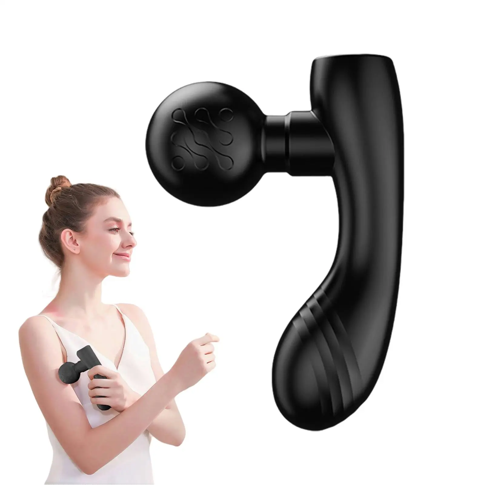 

Deep Tissue Massager Electric Compact Sports Massager Double-Head Device Quiet Health Care For Men Women Stiffness Soreness Home