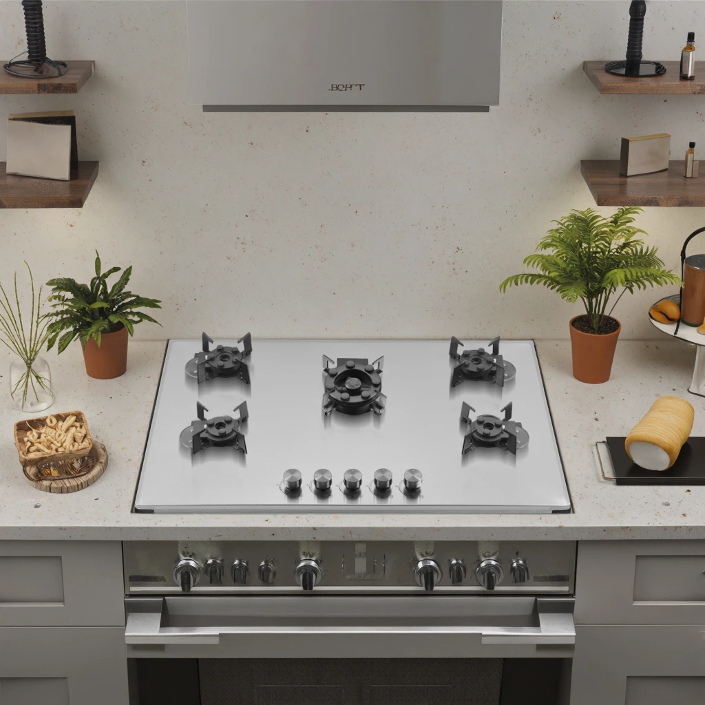 

Коммерческие умные газовые плиты для кухни, бытовые, энергосберегающие, встроенная столешница, поверхность из нержавеющей стали, электронный класс