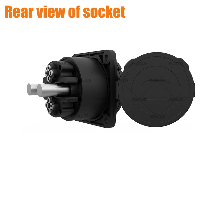 WUFEN CHADEMO EV Charger Connector CHADEMO socket 200A EVSE CHAdeMo inlet socket for Electric car accessories For Ford Nissan