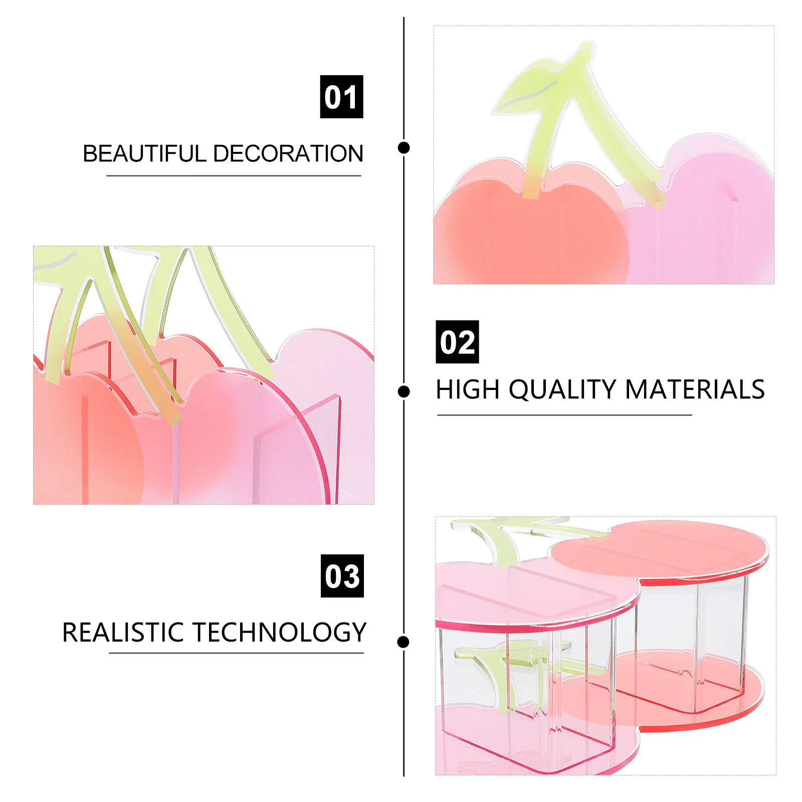 

1pc Desktop Pen Holder Storage Box Acrylic Small Vase For Dried Flowers Multi-Function Organizer Room Decor Gift