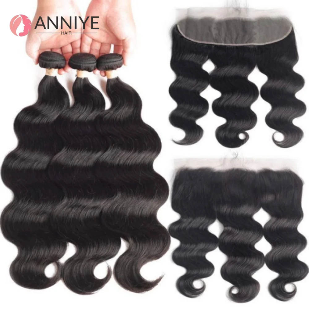 

Человеческие волосы Объемная волна 3 пучка с кружевом 13x4 Фронтальная часть Бразильские человеческие волосы 3 пучка с застежкой 4x4 Объемная волна Наращивание волос