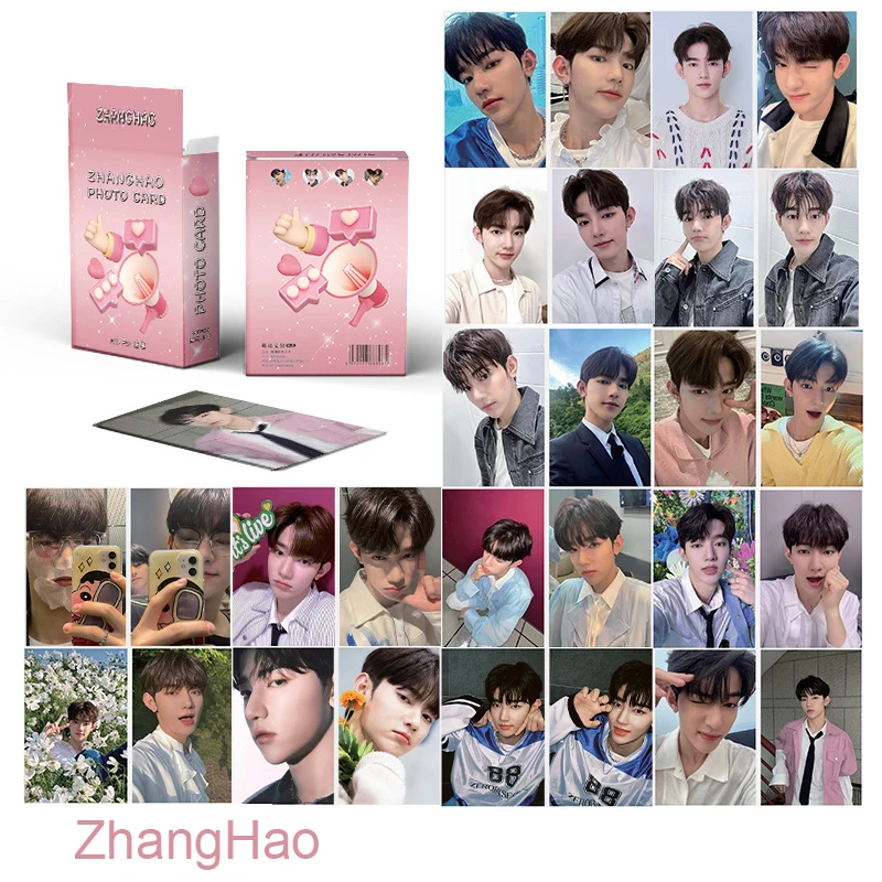 

50pcs ZhangHao Personal Photo Laser Photocards ZB1 Two-sides Printing Postcards ZEROBASEONE LOMO Cards Fans Collections Gift