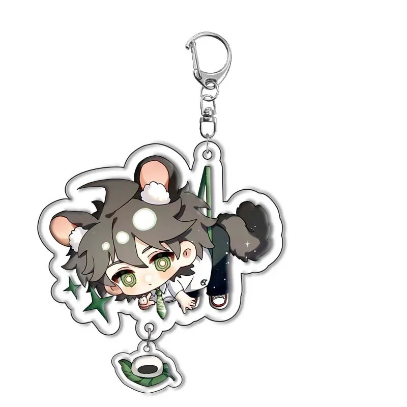 Anime jogo danganronpa v3 chaveiro dangan ronpa acrílico chaveiro acessórios pingente para homens mulheres jóias presente de natal