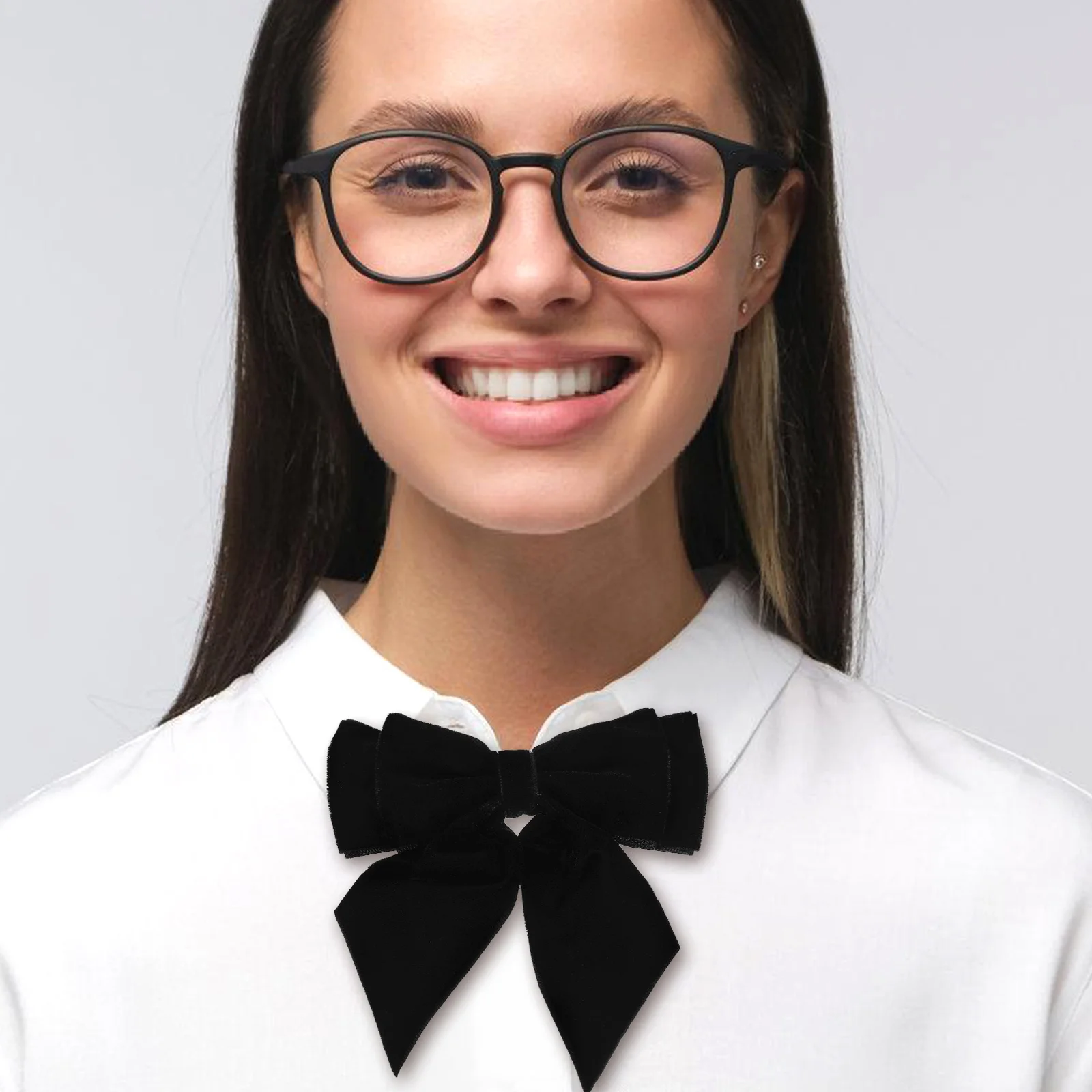 

Large Bow Brooch Women Reusable Clothing Pin Elegant Lapel Brooch Accessory For Uniform Collar Dress Scarf Party Gift