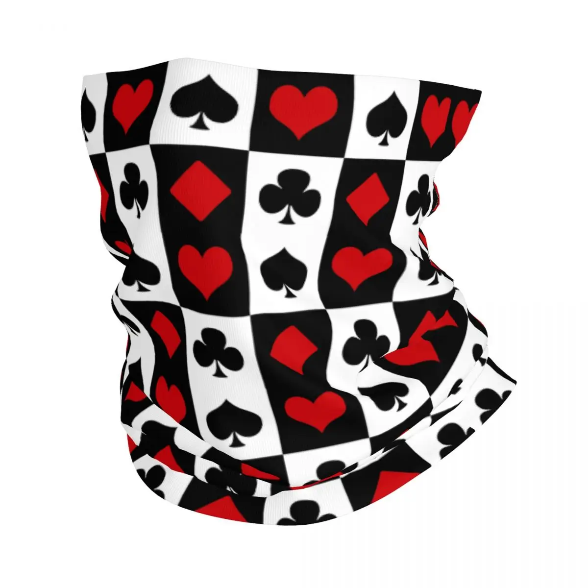 

Playing Card Bandana Neck Cover Printed Wrap Mask Scarf Multi-use Headwear Riding Unisex Adult All Season