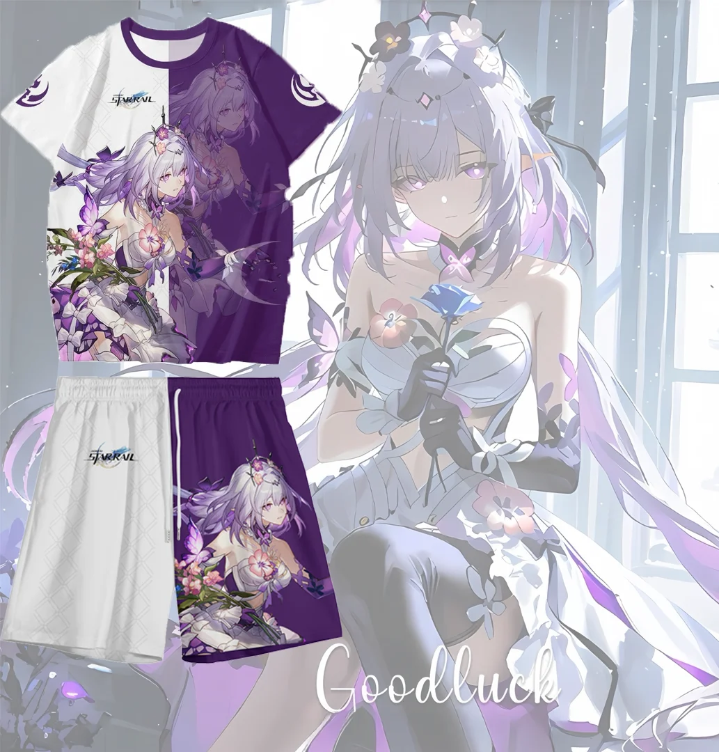 

Game Honkai Star Rail All Role Playing T-shirt Shorts Set 3D Print Kids Anime T shirt Suit Casual Men Women Y2k Tracksuit Outfit