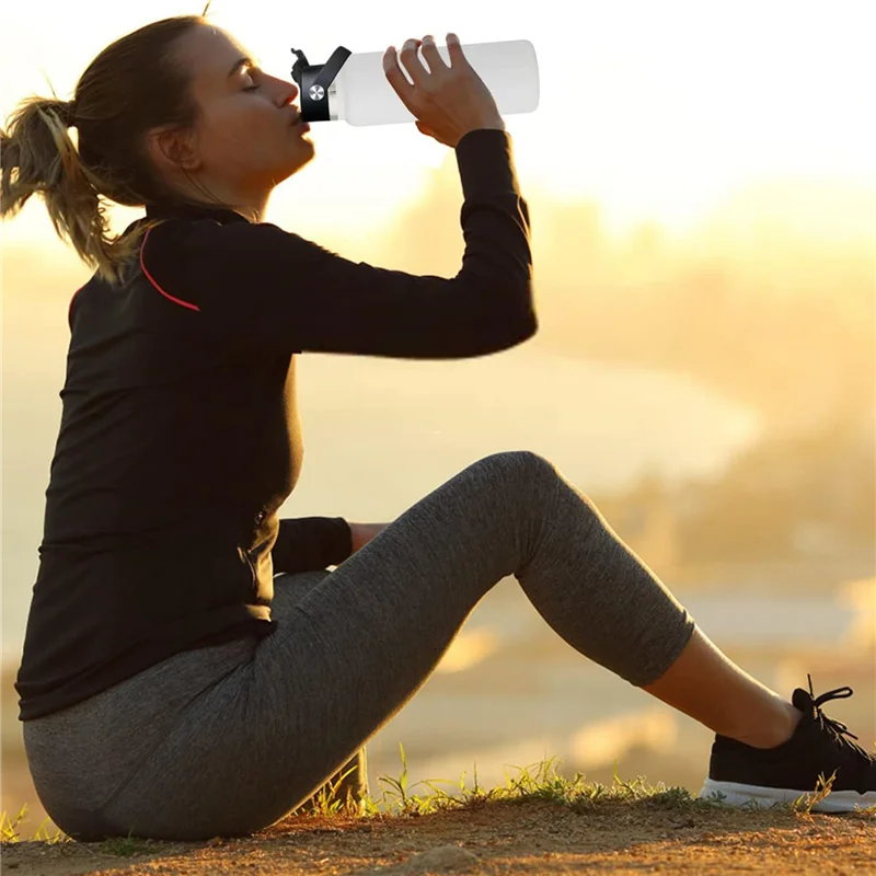 

Откидные крышки для кофе Lo-ok для бутылки с широким горлышком 12, 16, 18, 20, 32, 40, 64 унции, замена крышки с гибкой ручкой