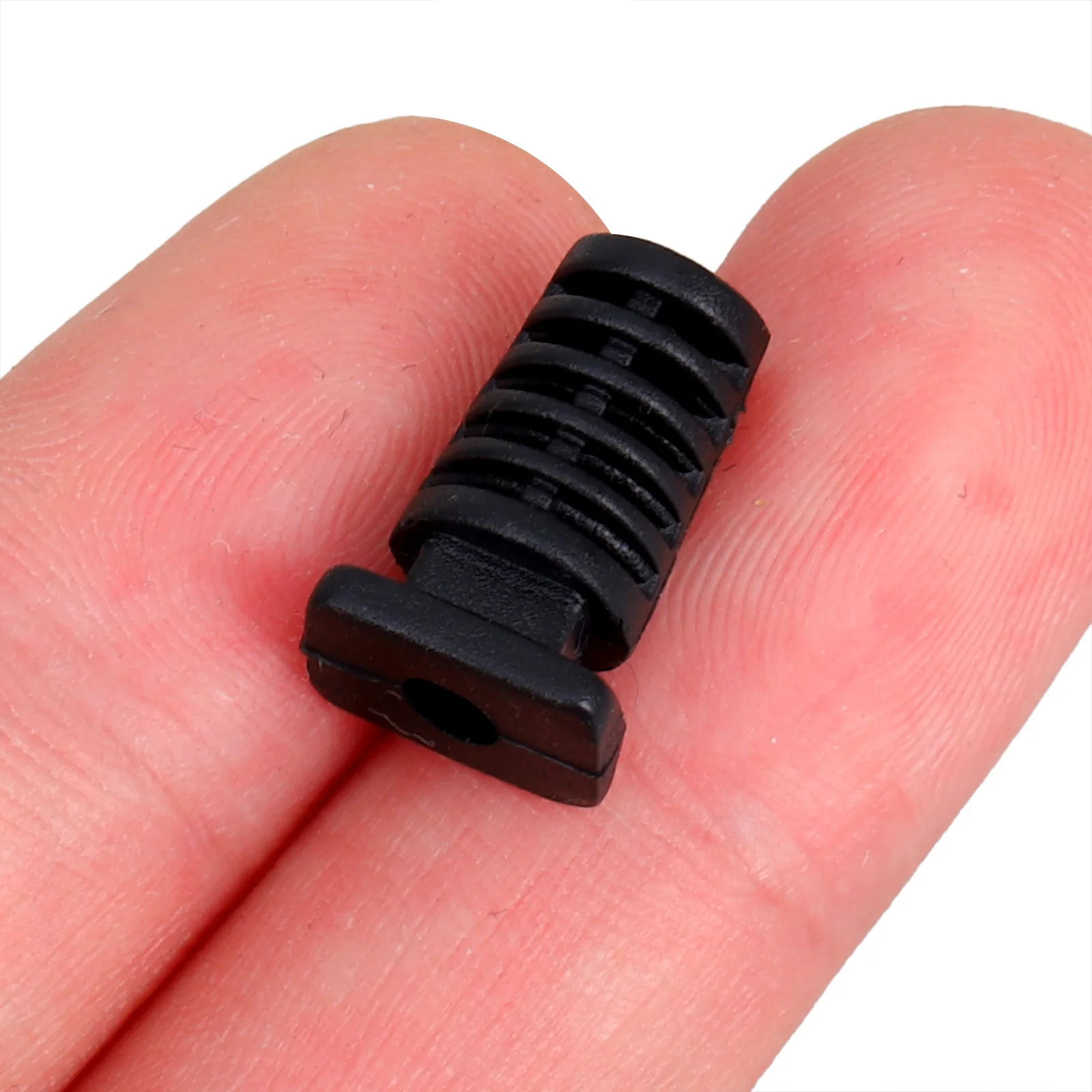 

100Pcs Wire Hole Strain Relief Connector Cable Glands Spiral Cord Grip Protector for Electrical Wiring Projects ABS Material