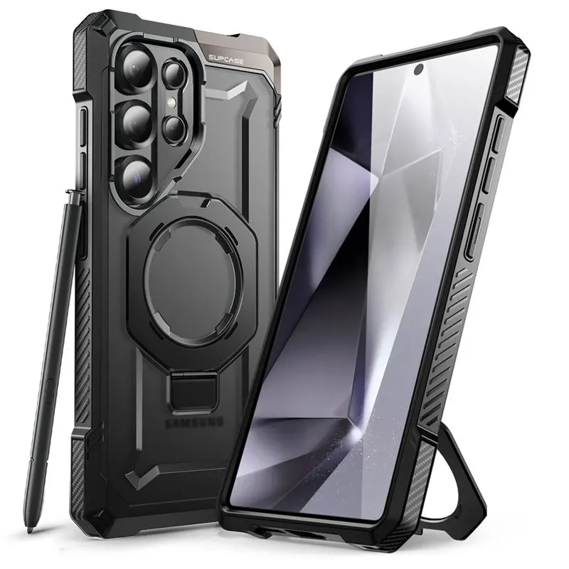 SUPCASE-funda de teléfono For Samsung Galaxy S25 Ultra Case 6.9", 2025 UB Grip, antiarañazos, resistente, magnética, con soporte