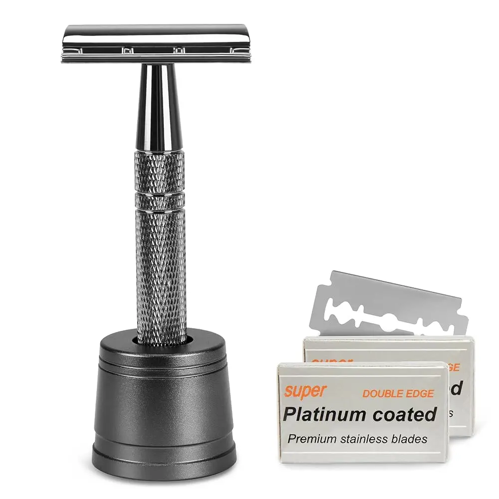 

Осенняя безопасная бритва из нержавеющей стали, классическая мужская бритва, мягкая и агрессивная бритва для удаления волос, бритва для мужчин с 10 лезвиями