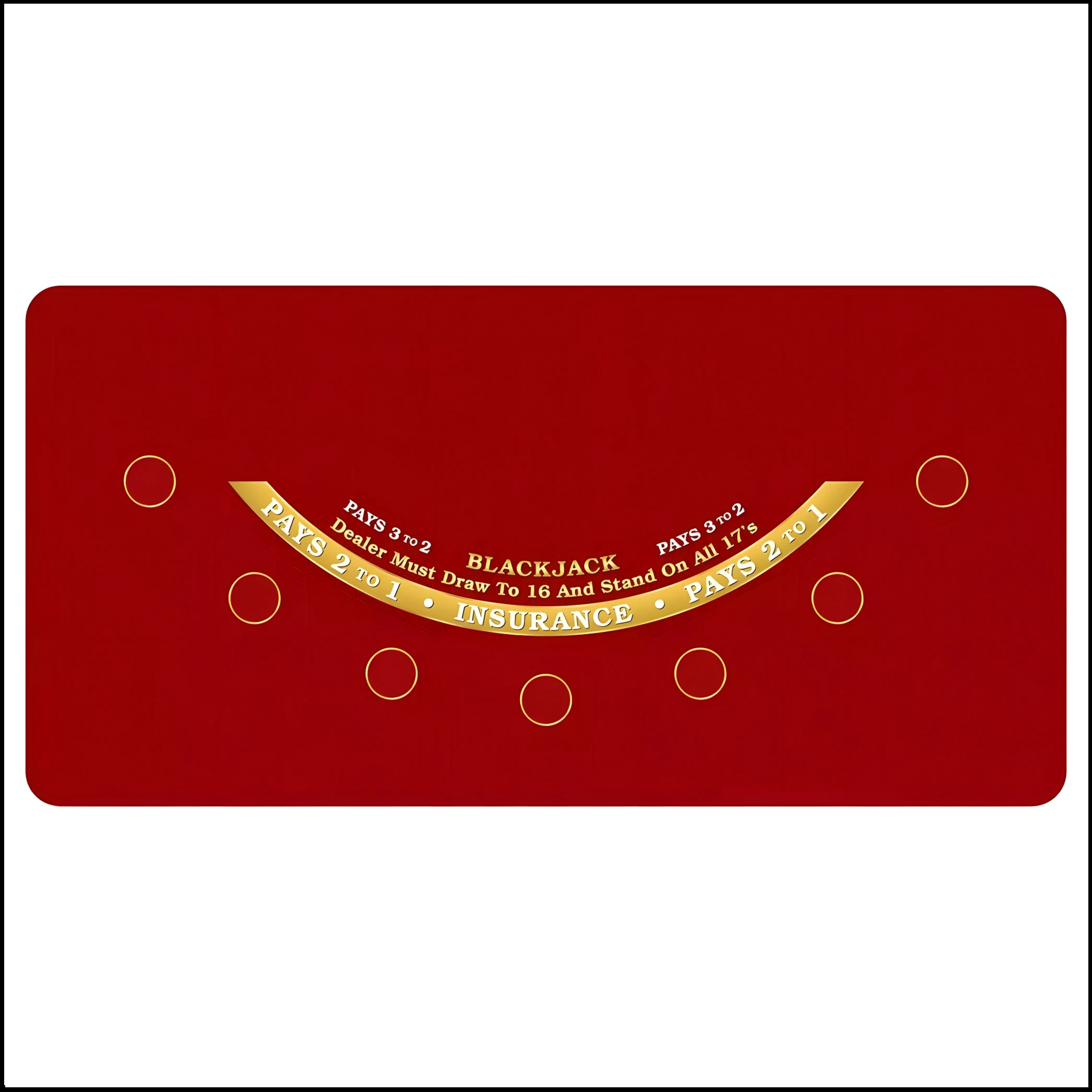 

120x60cm red blackjack card game rubber mat poker game table mat party entertainment accessory