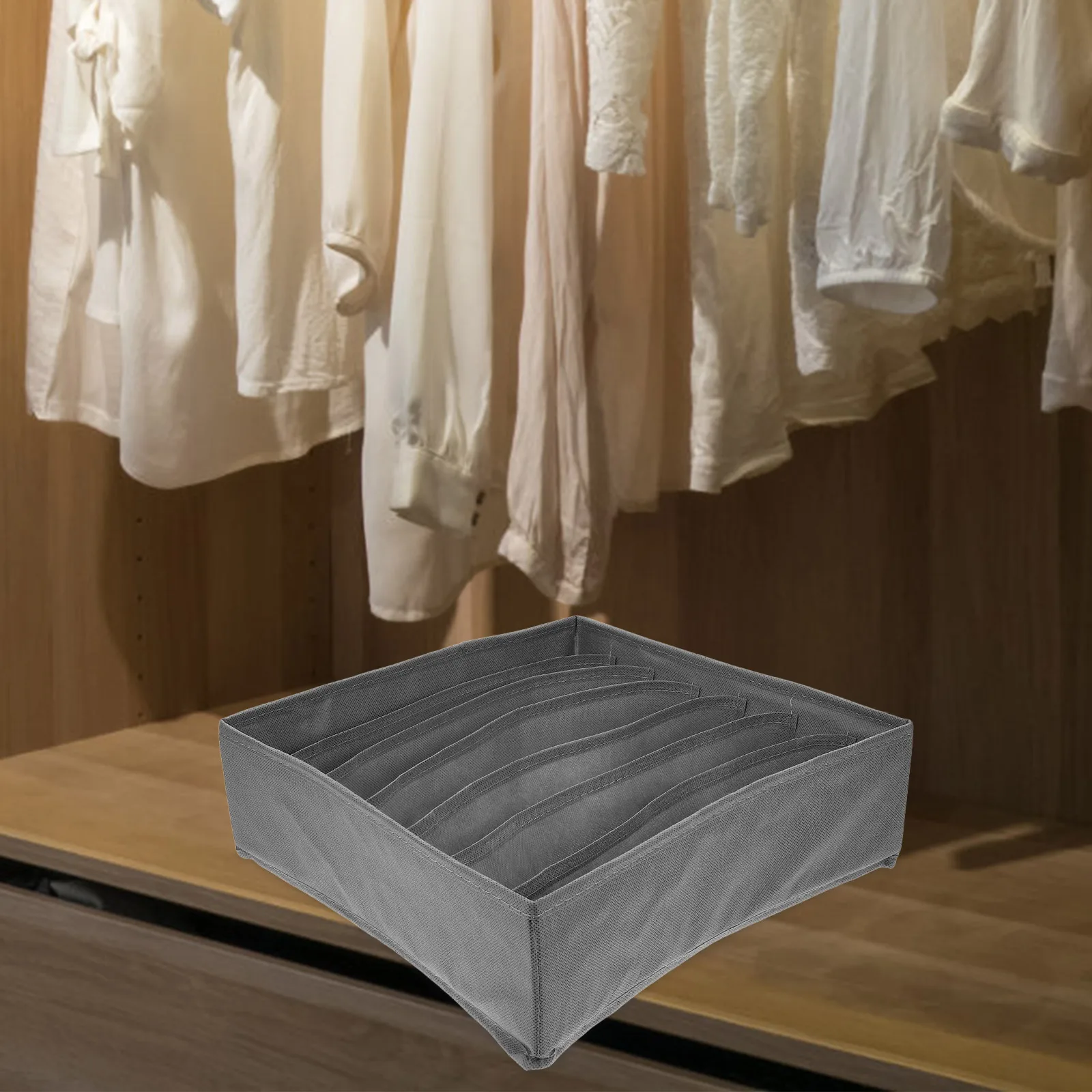 

Underwear Storage Organizer Closet Socks Divider Drawer Nonwoven Fabric Collapsible Space Saving Bedroom Wardrobe Small