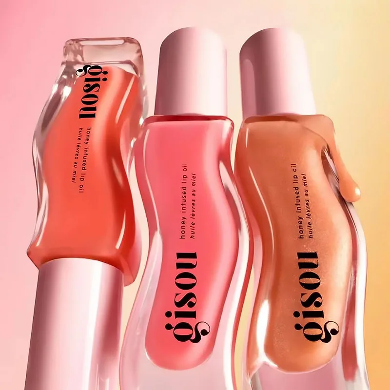 Bálsamo Labial Hidratante Gisou Glazed Plum, Aceite Labial, Brillo Labial, Cuidado de los Labios, Beneficioso para Labios, Voluminizador, Exfoliante, Brillo Voluminizador
