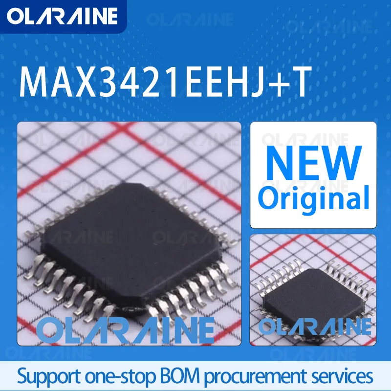 

1/5/10Pcs MAX3421EEHJ+T LQFP-32 original 100% new ic chip USB interface Data rate 12 Mb/s Voltage - 3.6 V