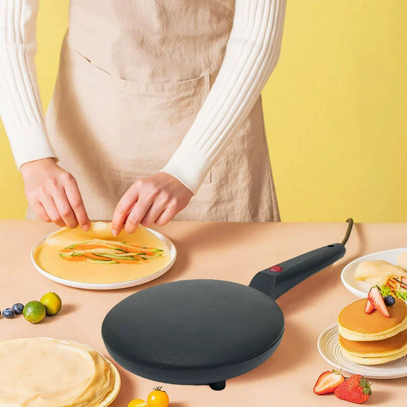 Electric Crepe Maker 220V Pizza Pancake Machine Non-Stick Griddle Baking Pan Cake Pizza Machine Kitchen Appliance Cooking Tools
