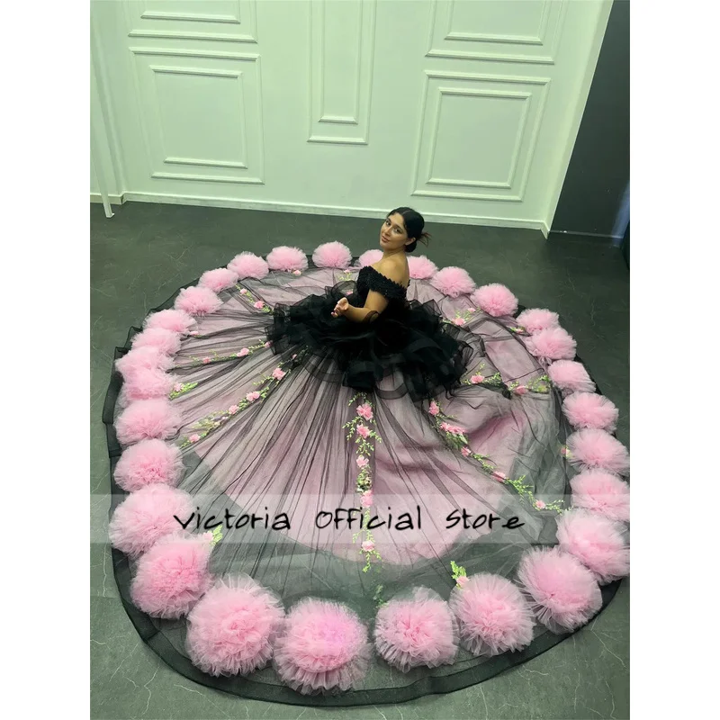 

Stylish Quinceañera Dresses with Appliques Off the Shoulder Ruched Two-Piece Customized Dresses for 15 Years